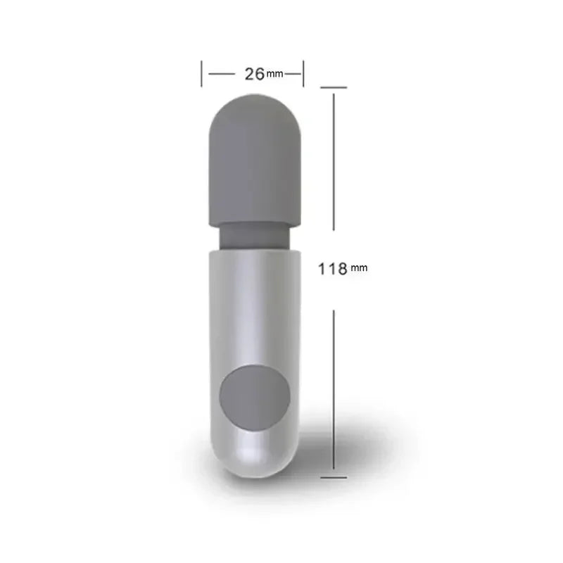 New Electric Massage Stick 10 Frequency Vibration Wireless Handheld Silent Mini Stick Massager Shoulder Back Muscle Soreness luvshop24