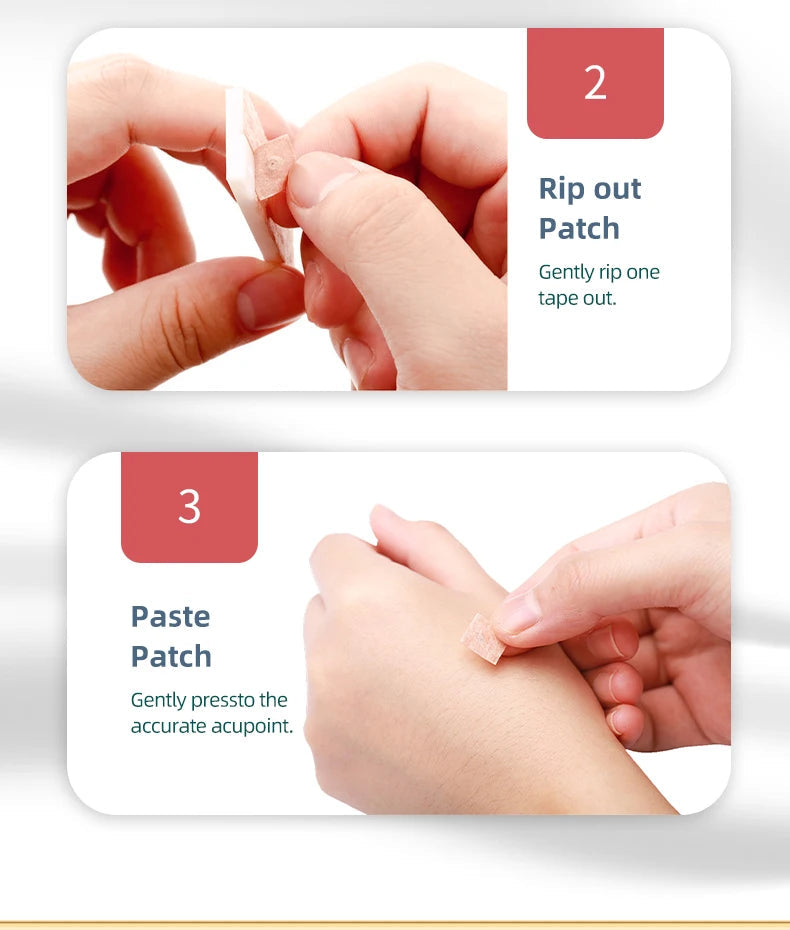 ZHONGYAN 100Pcs Ear Acupuncture Needle Disposable Press Needle for Ear Sticker Acupuncture Patches Skin Needl Massage Relaxation luvshop24