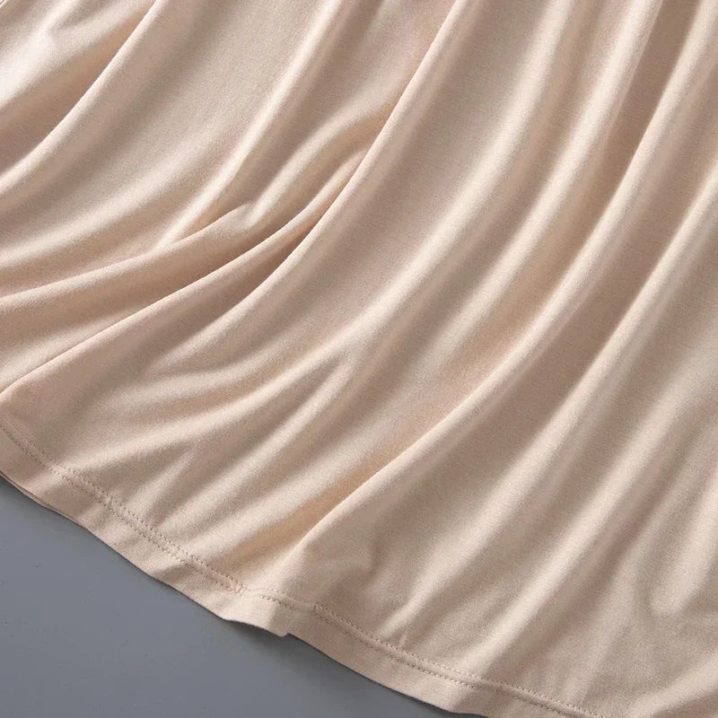 3 Lengths Basic Underskirt Modal Female Half Length Skirt Lace Slip Innerwear Short Skirt Women Half Slip Dress Petticoat luvshop24