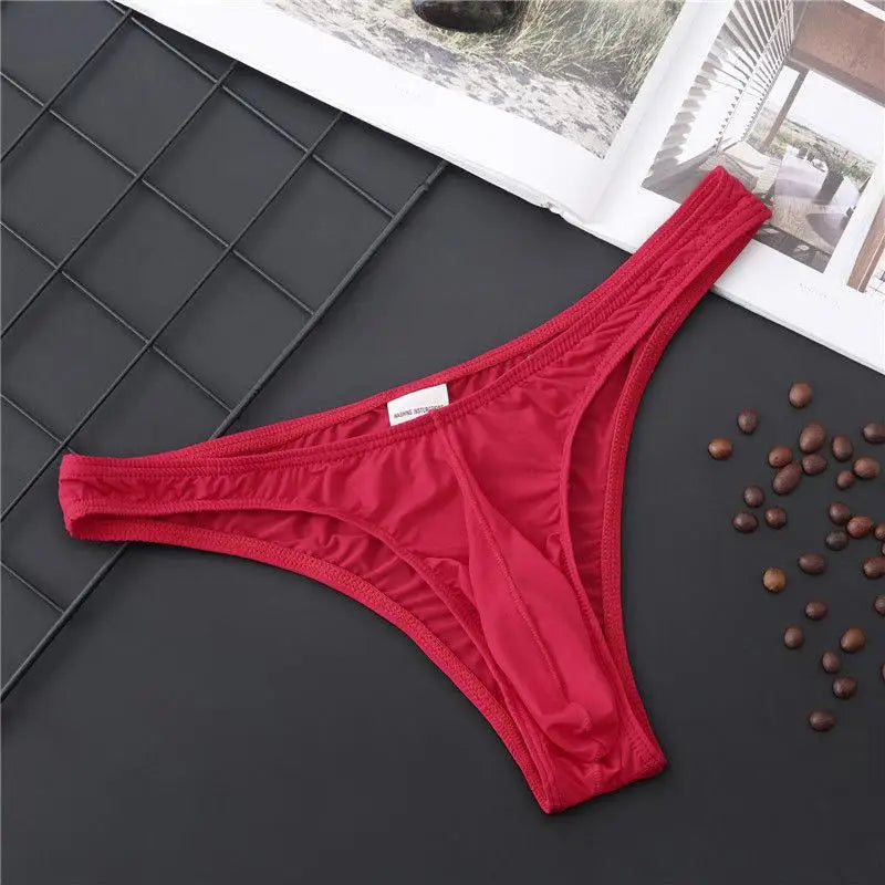 Sexy Men Briefs Silky Penis Mix-Colors Bikini Pouch Panties Underwear Sissy Mens G Strings Thongs Sexy Gays Men Underwear luvshop24