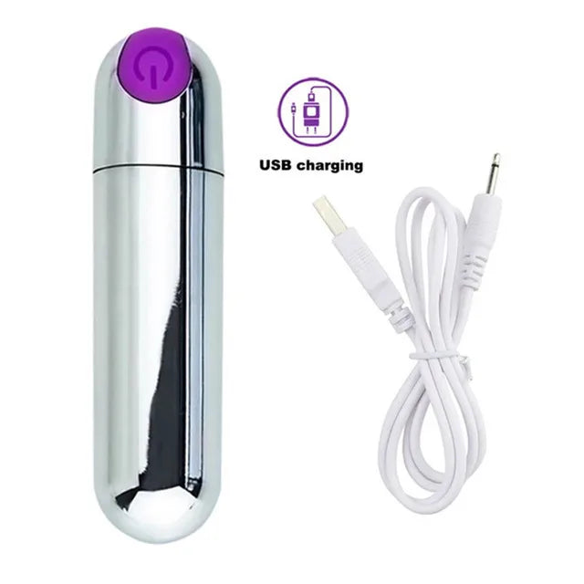 USB Chargeable Bullet Vibrator Woman Powerful Clitoris Stimulator G Spot Vagina Massager Mini Vibratoring Egg Female Masturbator luvshop24