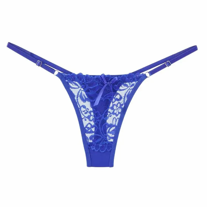 Lace Underwear for Women Low Rise Adjustable Waist Thongs Sexy Perspective G-String Female Breathable Lingerie luvshop24