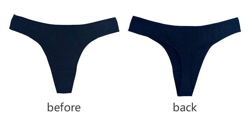 6pcs Cotton Women's Thongs Panties Sports Breathable Low Waist Underwear Lingerie Sexy Female Lady Solid Color G-String luvshop24