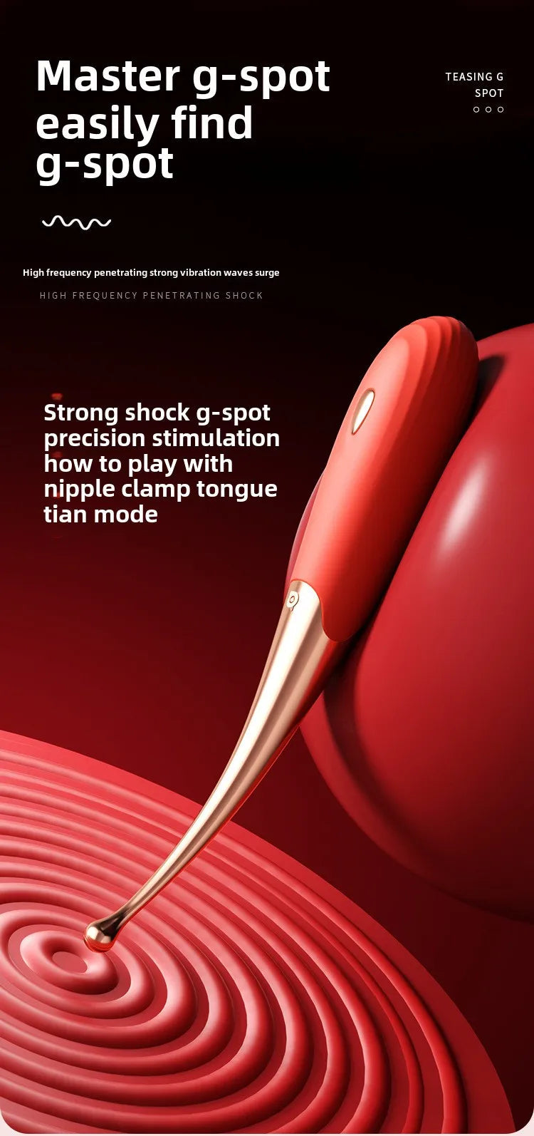 G-point Vibrator Used for Female Stimulate The Clitoris Vibrator Multi Frequency Ultrasonic Vibration Masturbation Female luvshop24