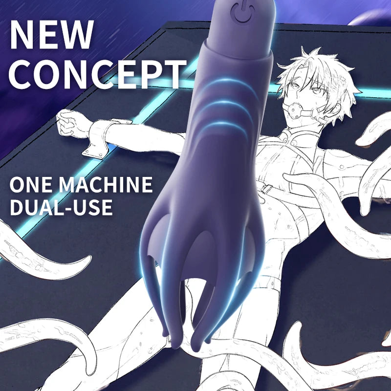 Powerful Vibrating Glans Trainer for Men Masturbator Penis G Spot Soft Fingertip Prolong Endurance Massage Vibrator Erotic Toys luvshop24