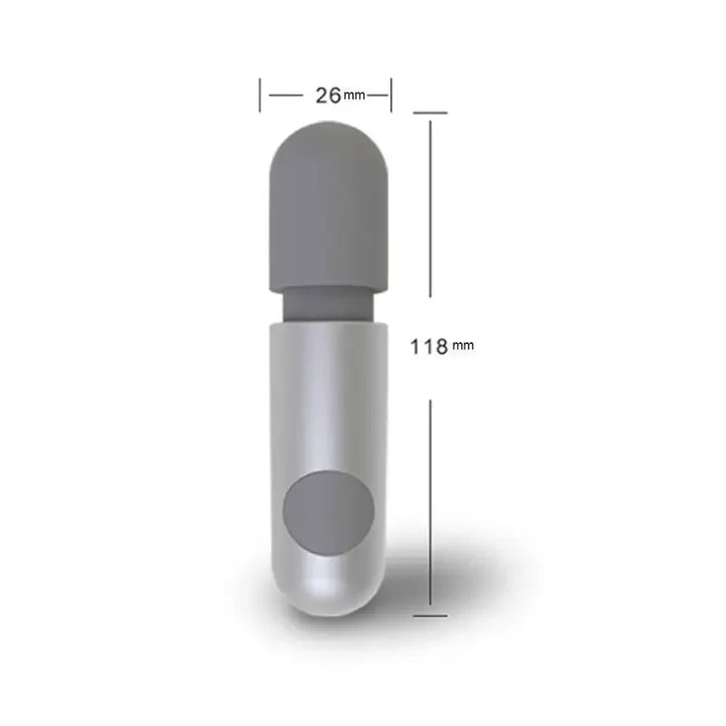 New Electric Massage Stick 10 Frequency Vibration Wireless Handheld Silent Mini Stick Massager Shoulder Back Muscle Soreness luvshop24