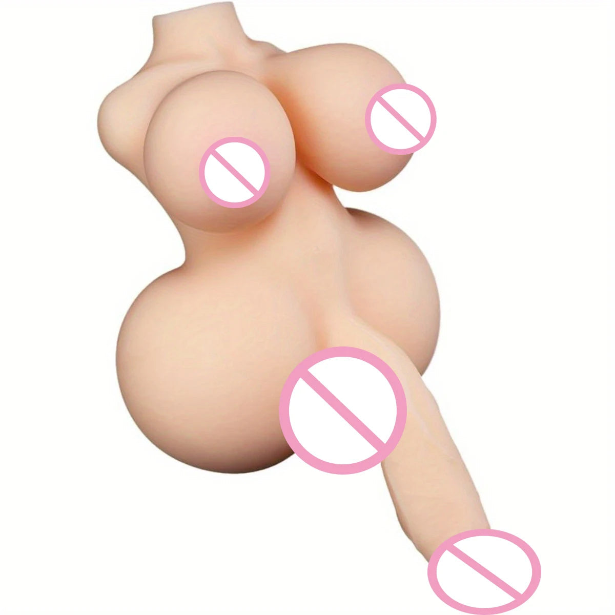 Fake Penis Sex Toy Bisexual Pocket Vagina 2-in-1 Male Toy With Realistic Flexible Penis Torso Adult Masturbation Porn Love Toy luvshop24