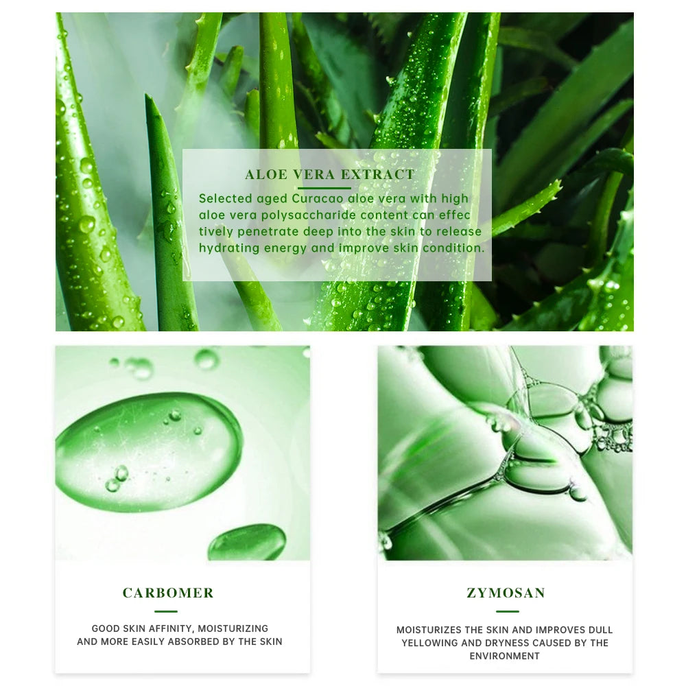 99% Aloe Vera Moisturizing Gel Refreshing Non Sticky Facial Facial Cream Wash Free Deep Nourishing Maintain Skin Face Care Skin luvshop24