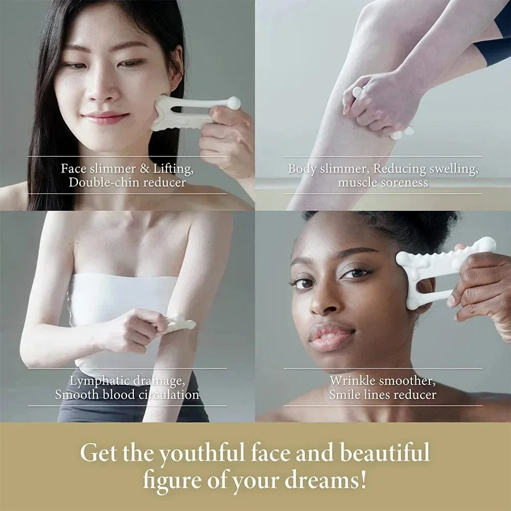 Facial Gua Sha Massage Board Portable Full Body Scraping Plate for Women Adults Massager Face Lift Relief SPA Massage Tool Gift luvshop24