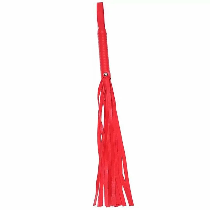 High Quality Pu Leather Pimp Whip Racing Riding Crop Party Flogger Hand Cuffs Queen Black Horse Riding Whip Sports Horsewhip luvshop24