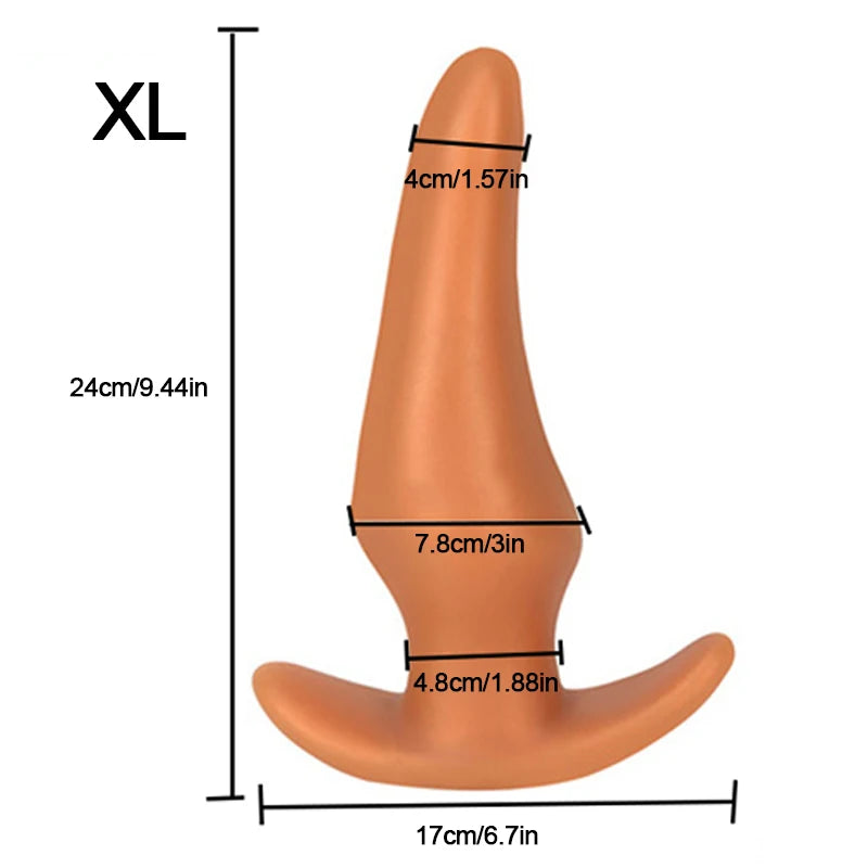 Soft Anal Plugs for Gay Men Prostate Massage Liquid Silicone 35-80mm Huge Butt Plug Anal Training Comfortable To Wear But Plug luvshop24