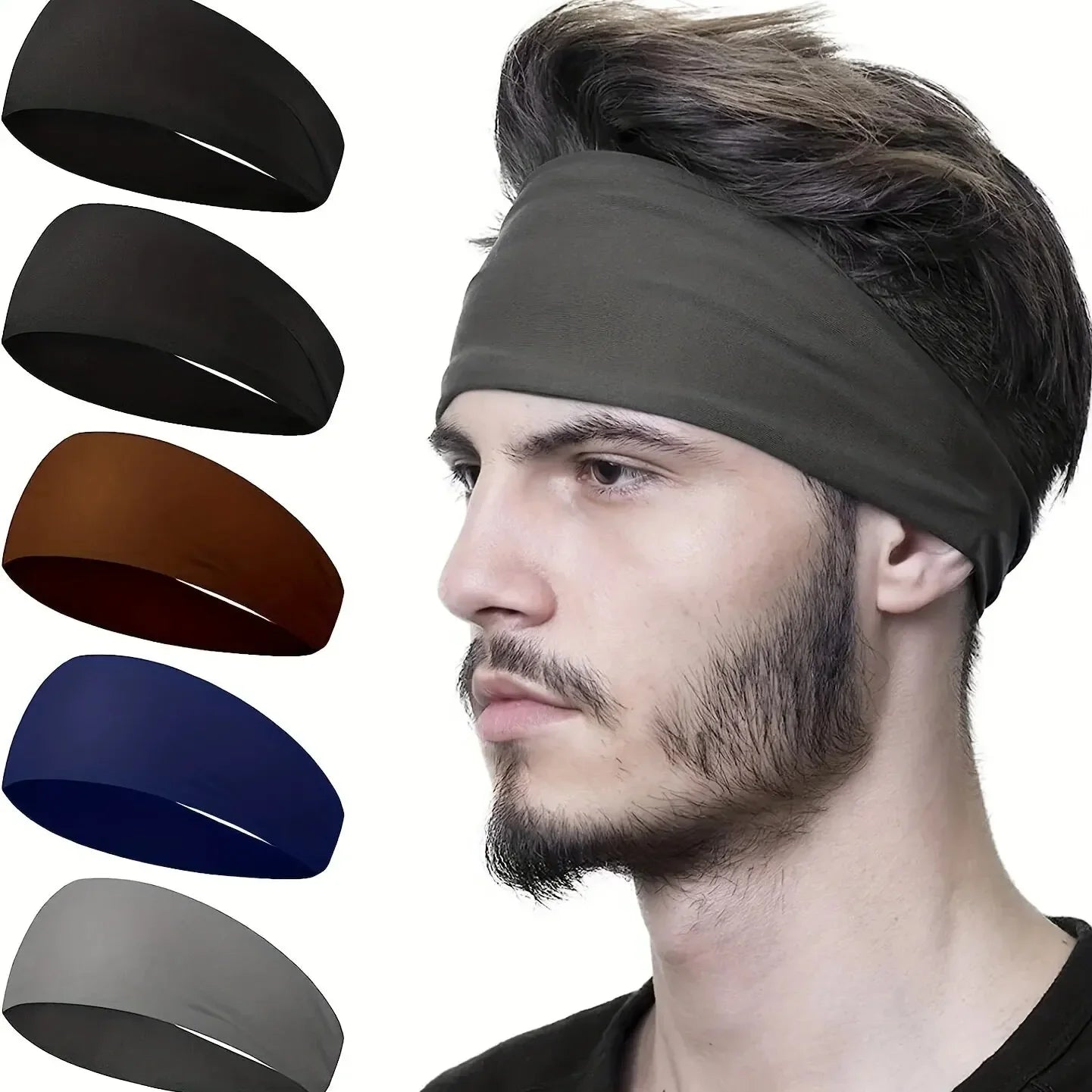2 Pairs Sport Anti Sweat Hairband Running Fitness Forehead Protector Spring Summer Outdoor Headband luvshop24