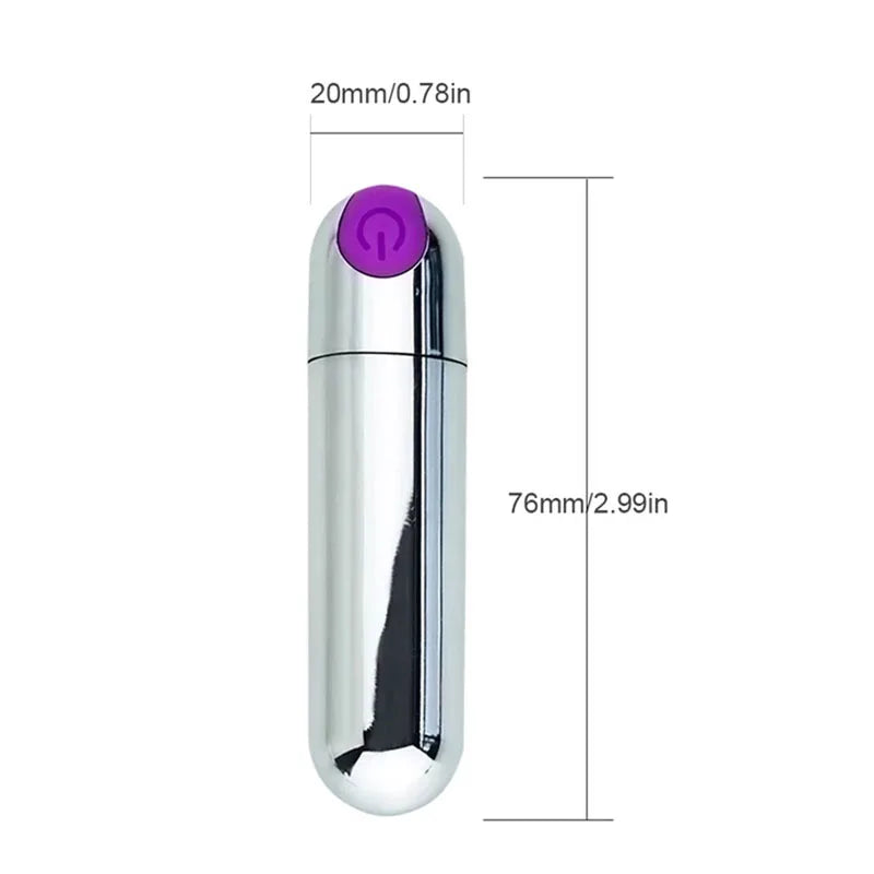 USB Chargeable Bullet Vibrator Woman Powerful Clitoris Stimulator G Spot Vagina Massager Mini Vibratoring Egg Female Masturbator luvshop24