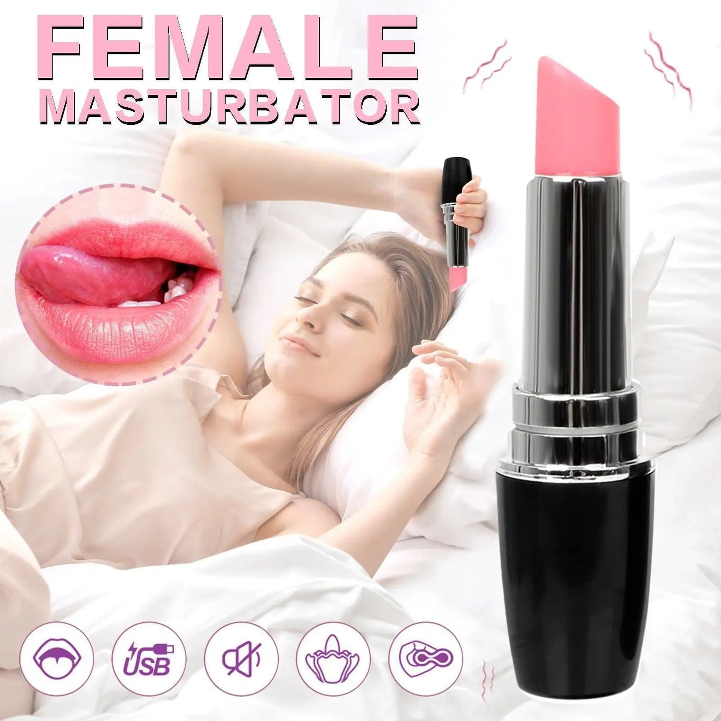 Mini Lipstick Vibrator Speed Adjustable Privacy Bullet Clitoris Stimulator Massage Erotic Sex Toys For Women Adult Products luvshop24