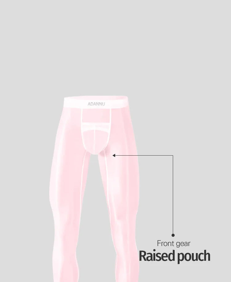 1/2/3PCS Men's Leggings Underwea Thin Sexy Transparent Ice Silk High Stretch Foot Anti Slip Pants Fitness Bottoms Pants AD776 luvshop24