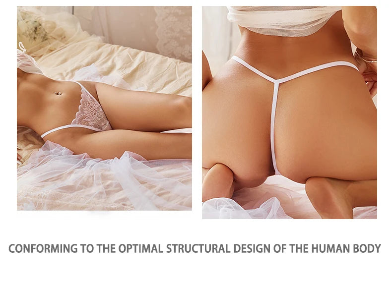 3Pcs Lace Thong For Women Low Rise Soft Intimates Lingerie Sexy Panties 6 Solid Color Ladies Comfortable Underpants Girls Panty luvshop24