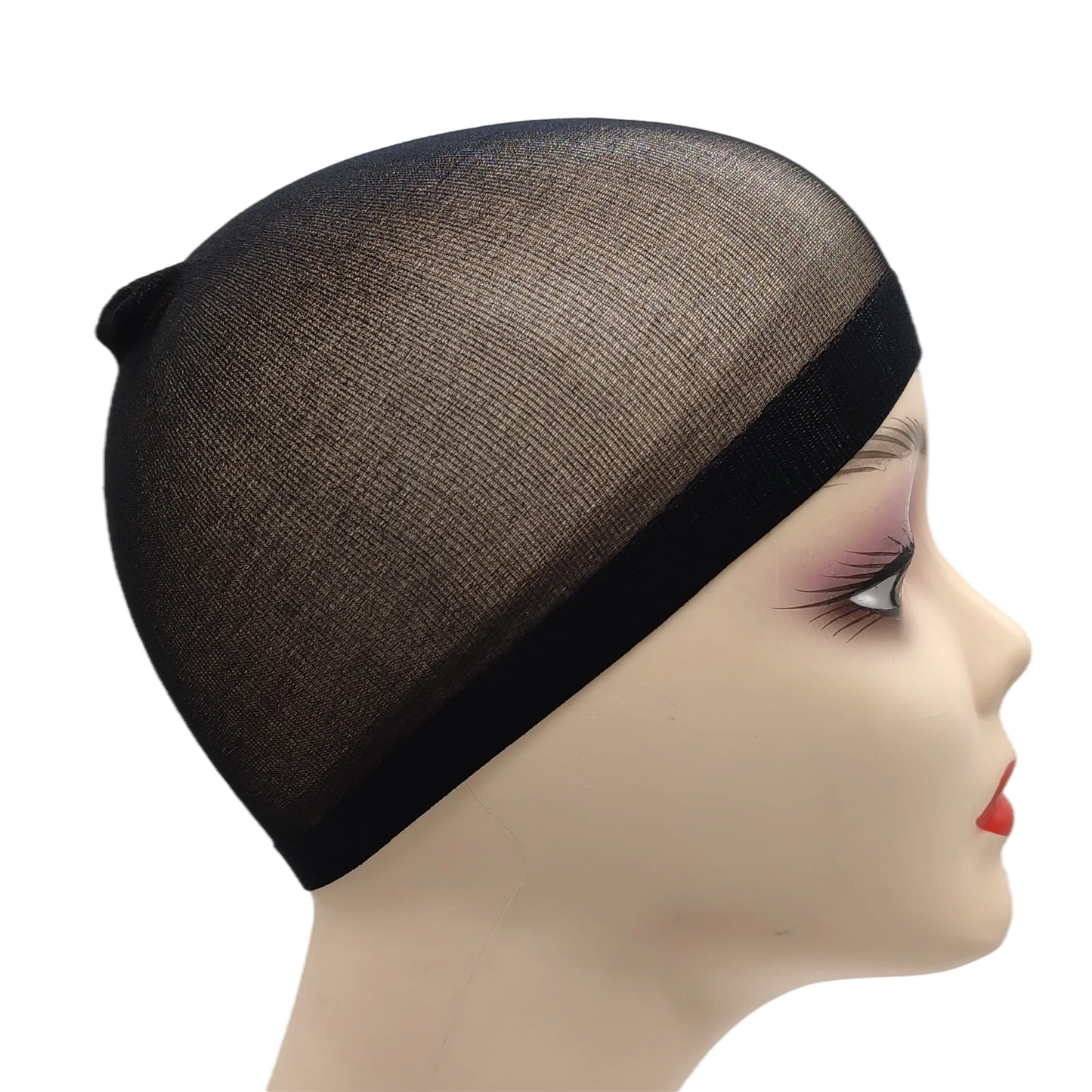 2pcs/Bag Top Stocking Wig Cap Hair Net For Weave Hair Wig Nets Black Brown Stretch Mesh Wig Cap For Making Wigs luvshop24