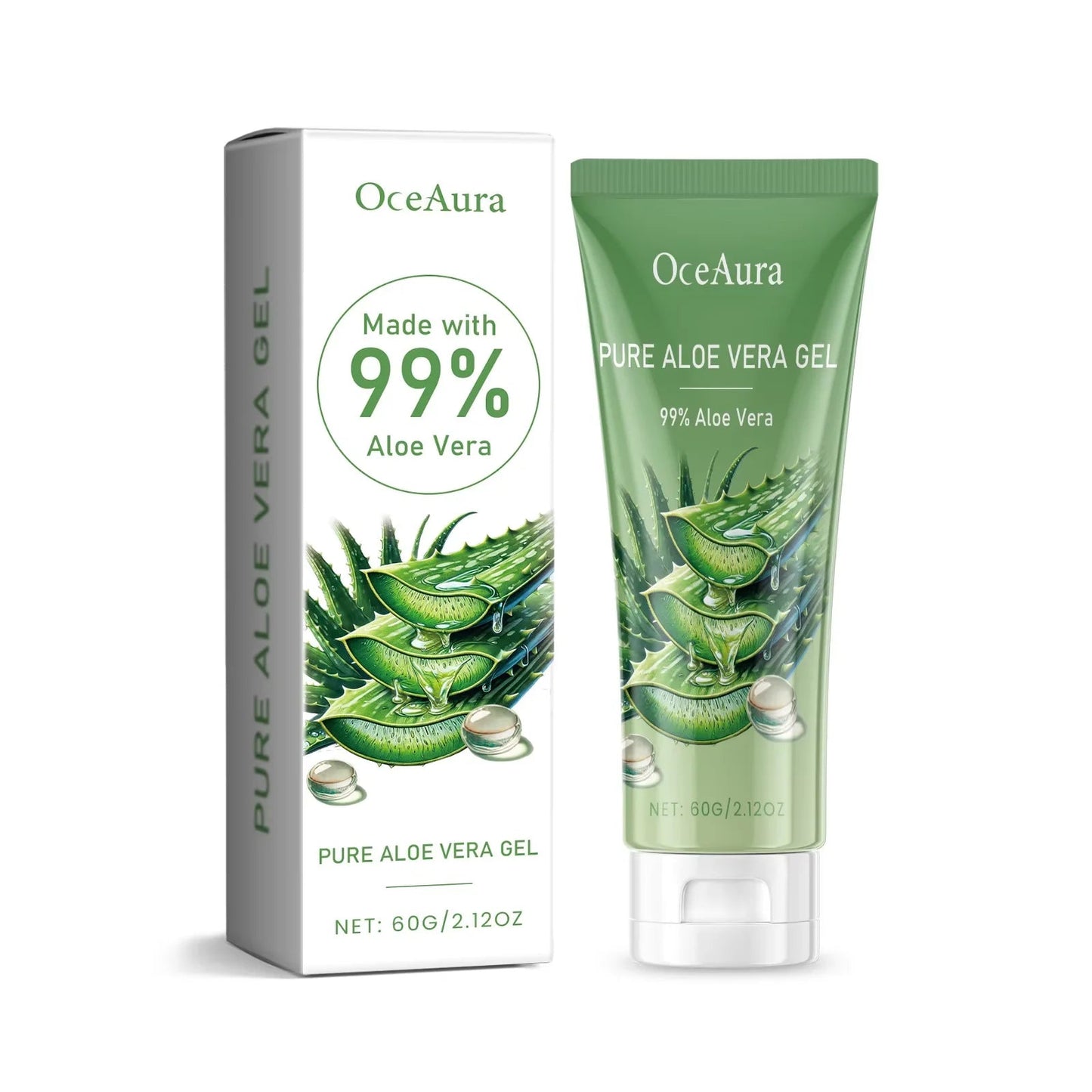 Aloe Vera Gel Pore Shrinking Oil Control Ance Remover Moisturizing Brighten Anti-Aging Facial Essence Beauty Skin Care Products luvshop24