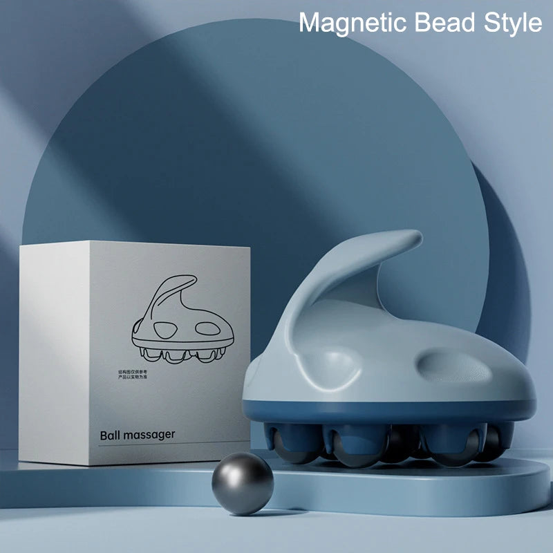 Multifunctional Roller Massage Tools 7-Bead Handheld Ball Massager Magnetic Bead Steel Ball Full Body Muscles Relax Portable luvshop24