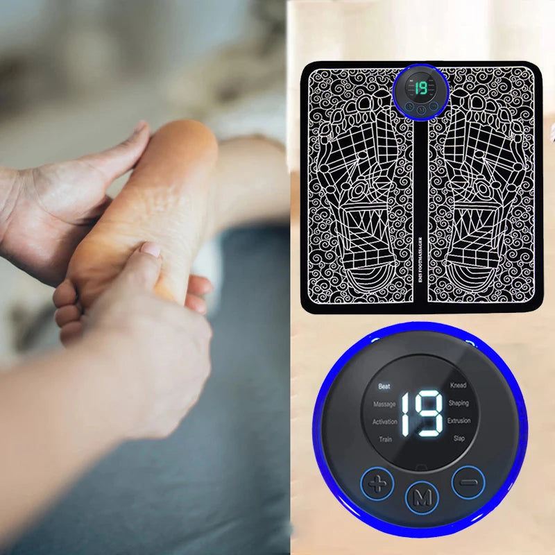Electric Foot Massager Pad Muscle Massage Relaxation Trainer For Massage Fitness Outdoor Sport Home Family Relax luvshop24