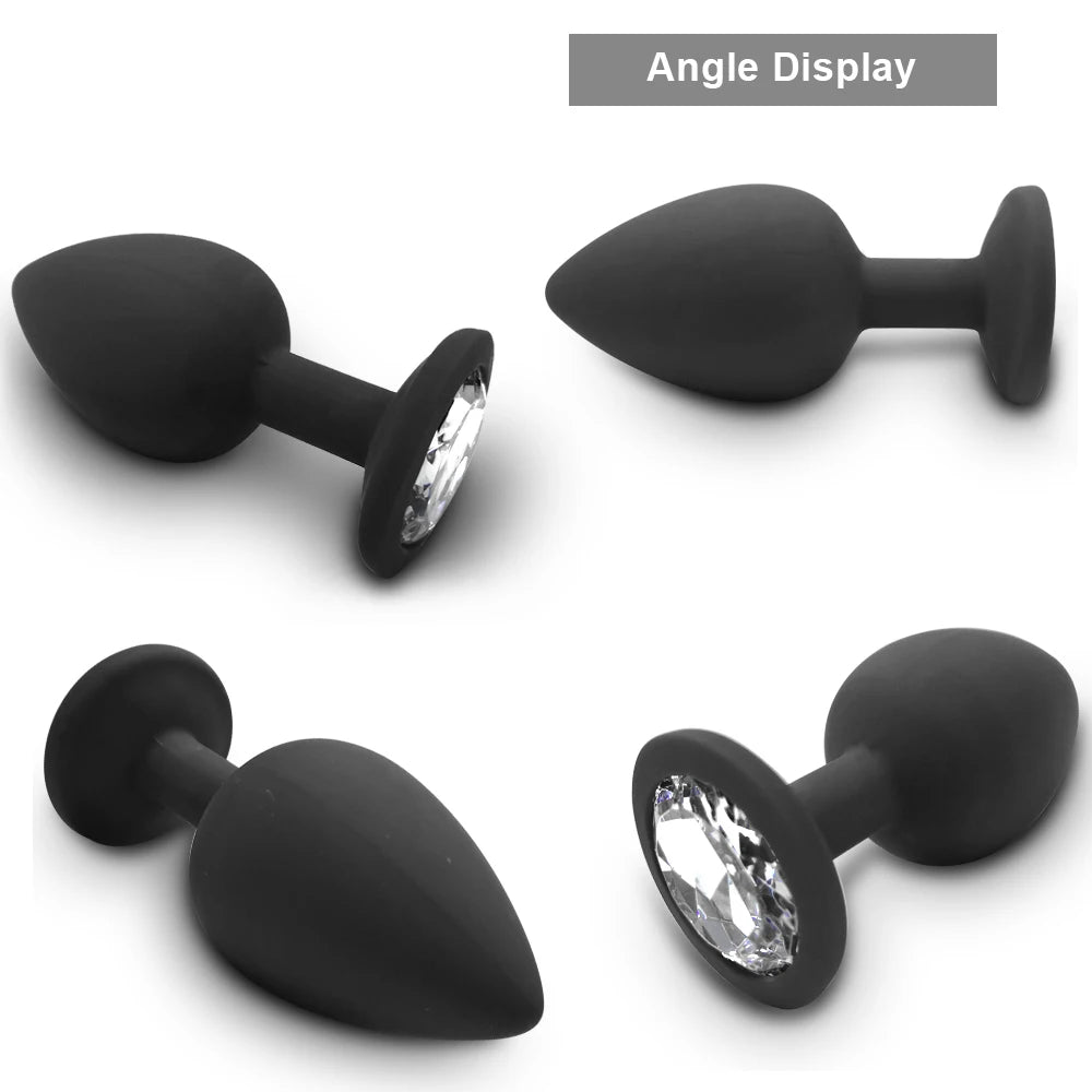 4pcs Soft Silicone Anal Plug Mini Erotic Bullet Vibrator Butt Plug Sex Toy for Men Women Gay Couples Anal Stimulator luvshop24