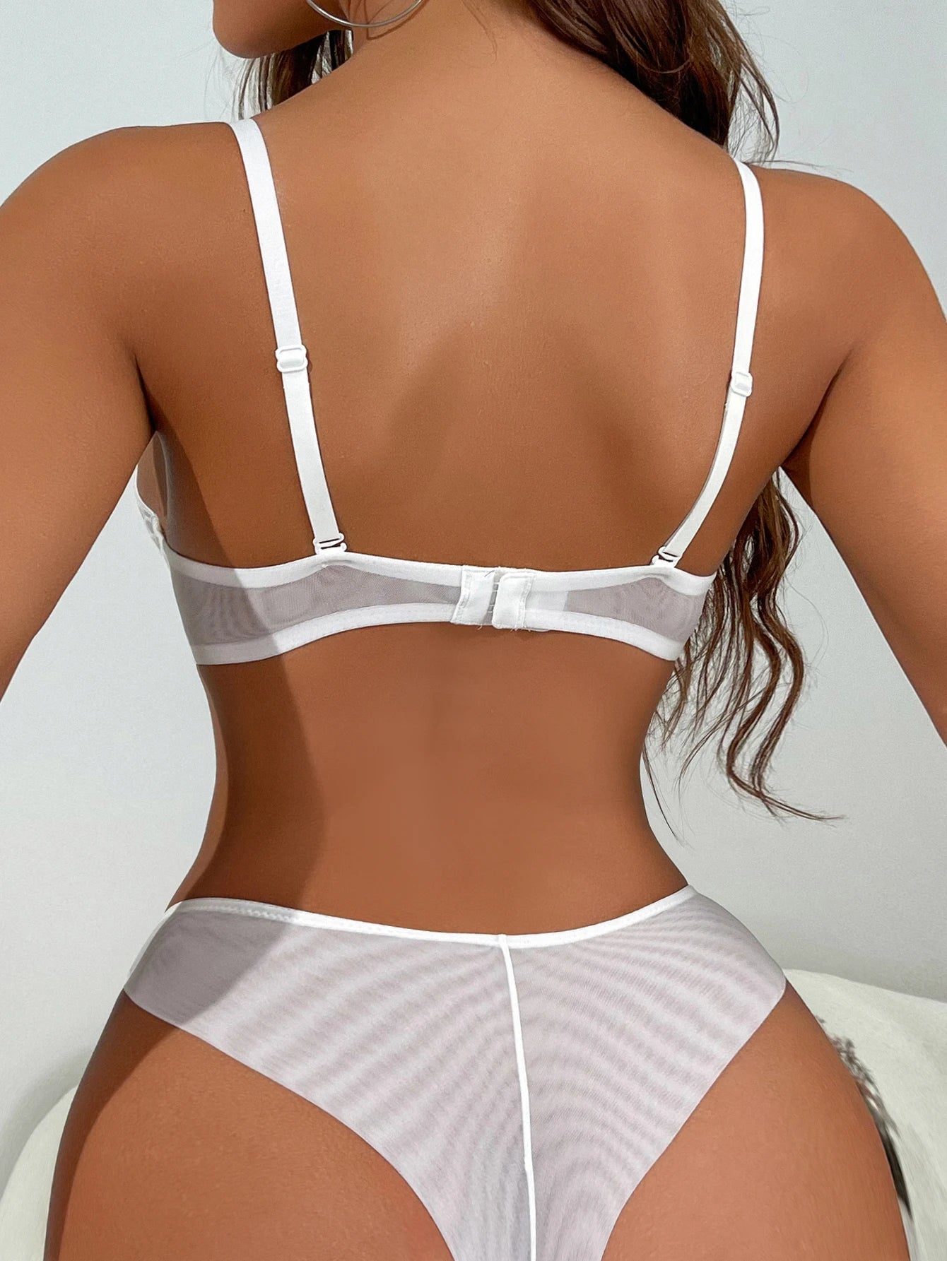 Lace Lingerie Set Push up Bra Transparent Panty Sets for Women Quality bras Black Big Size Sexy Luxury Underwear Set female luvshop24