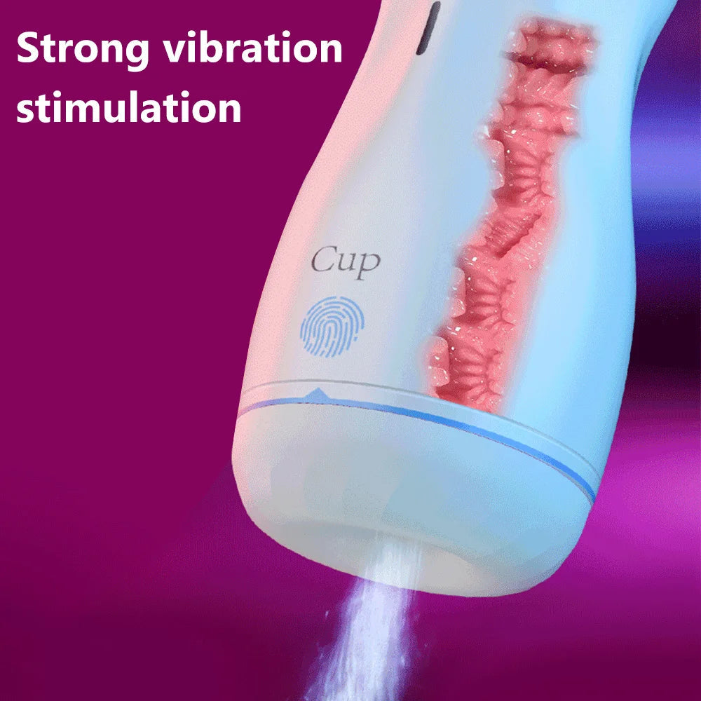 Automatic Sucking Masturbator Cup For Men Realistic Vagina Pussy Blowjob Oral Sucktion Masturbation Cup Vibrator Adult Sex Toys luvshop24