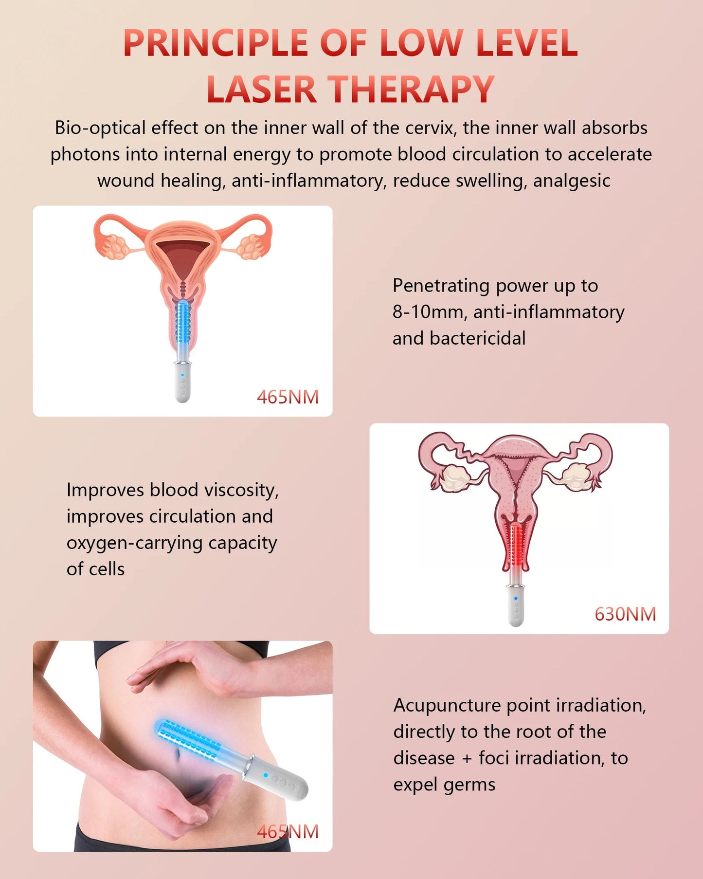 KTS Vaginal Vibrator Wireless Vaginal Massager Red Light Therapy Device for Vaginitis Female Sex Wand Vaginal Tightening Device luvshop24