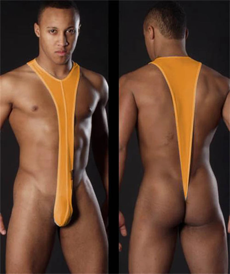 Man Erotic Sexy Strap G-string Men's Sex Borat Mankini Costume Male Intimate Porno Pajamas Sex Low-waist Gay Thongs SM Bodysuits luvshop24