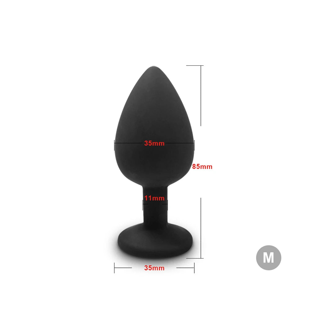 4pcs Soft Silicone Anal Plug Mini Erotic Bullet Vibrator Butt Plug Sex Toy for Men Women Gay Couples Anal Stimulator luvshop24