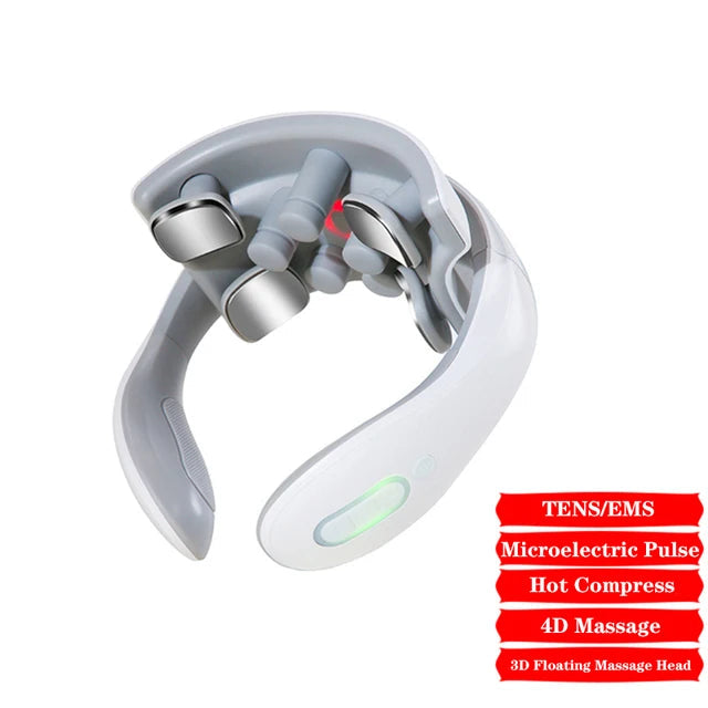 Smart Neck Massage Instrument Portable Shoulder Neck Massage Cervical Vertebra Health Care Vibrator Heating Compress Massage luvshop24
