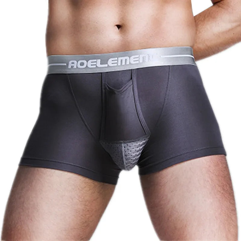 Men's Boxer Shorts Push Up Underwear Modal Underpants Male Brethable Bullet Separation Pouch Panties Cueca Plus Size L-5XL luvshop24
