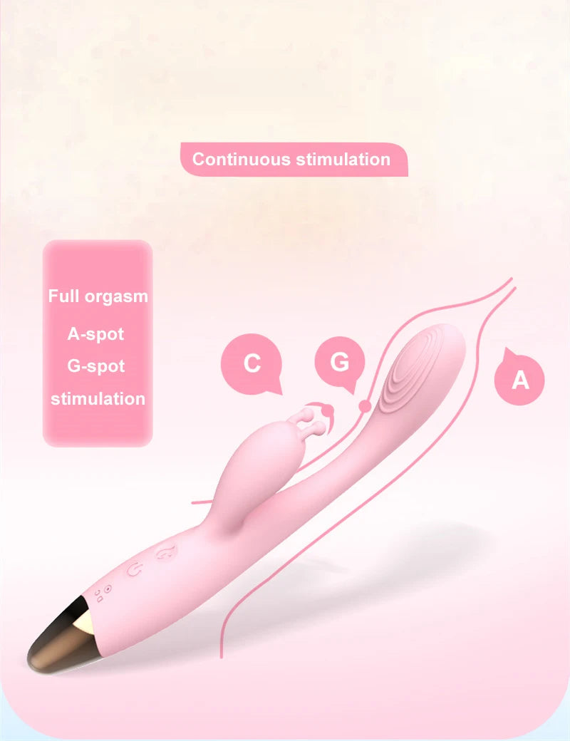 Rabbit Vibrator for Women Powerful vibrating AV Magic Wand G Spot Clitoris Stimulator Vagina Nipple Massage Dildo Masturbator luvshop24
