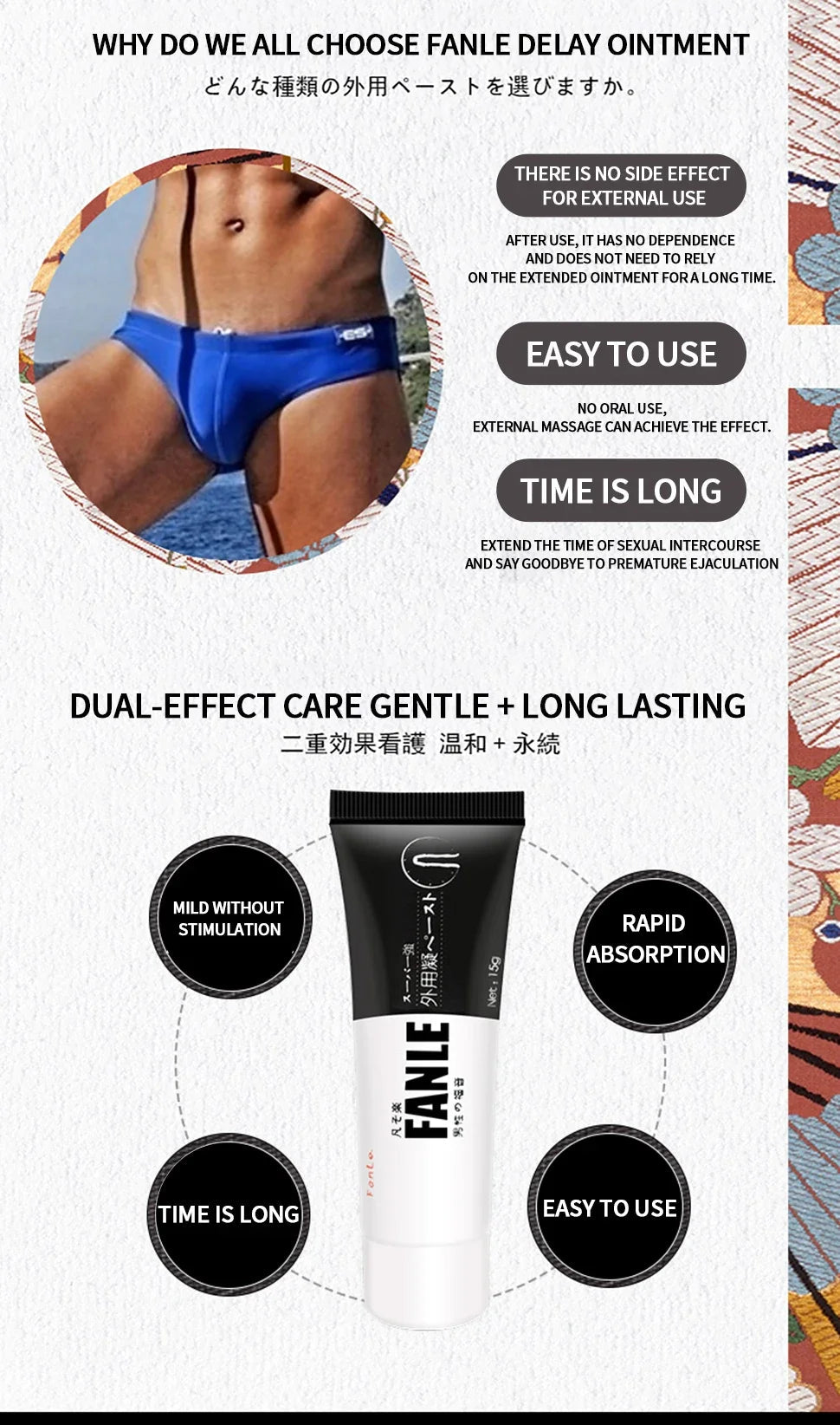 Delay Spray for Men Penis Enlargement gel 60 Minutes Ejaculation Prolong Male Enhancer Dick Enhancement Cream Adult Tools luvshop24