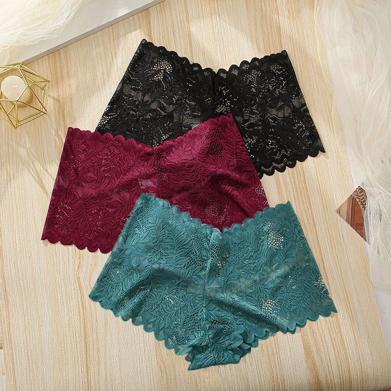 1PC Lace Underwear Sexy Women Panties Low Waist Hollow Out Ladies Briefs Transparent Female Underpants Womens Lingerie S-XL luvshop24
