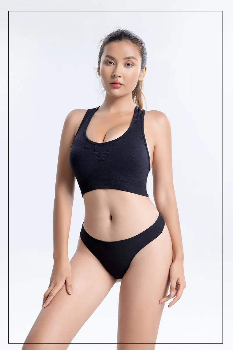 6pcs Cotton Women's Thongs Panties Sports Breathable Low Waist Underwear Lingerie Sexy Female Lady Solid Color G-String luvshop24