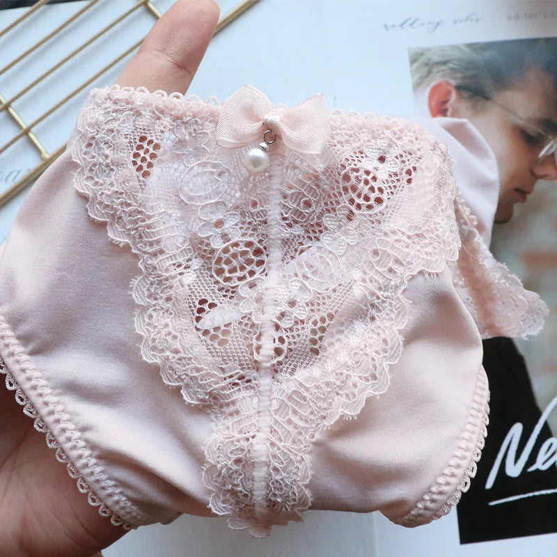 Women's Underwear Panty Sexy Lace Panties Low Waist Seamless Comfort Briefs Woman Fashion Underpants Female Lingerie luvshop24