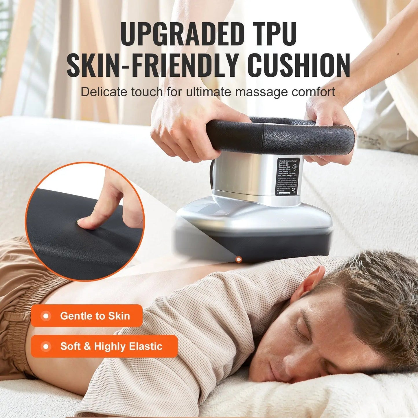 Professional 400-4600rpm Variable Speed Chiropractic Massager Handheld Therapeutic Orbital Body Neck Shoulder Therapist Massager luvshop24