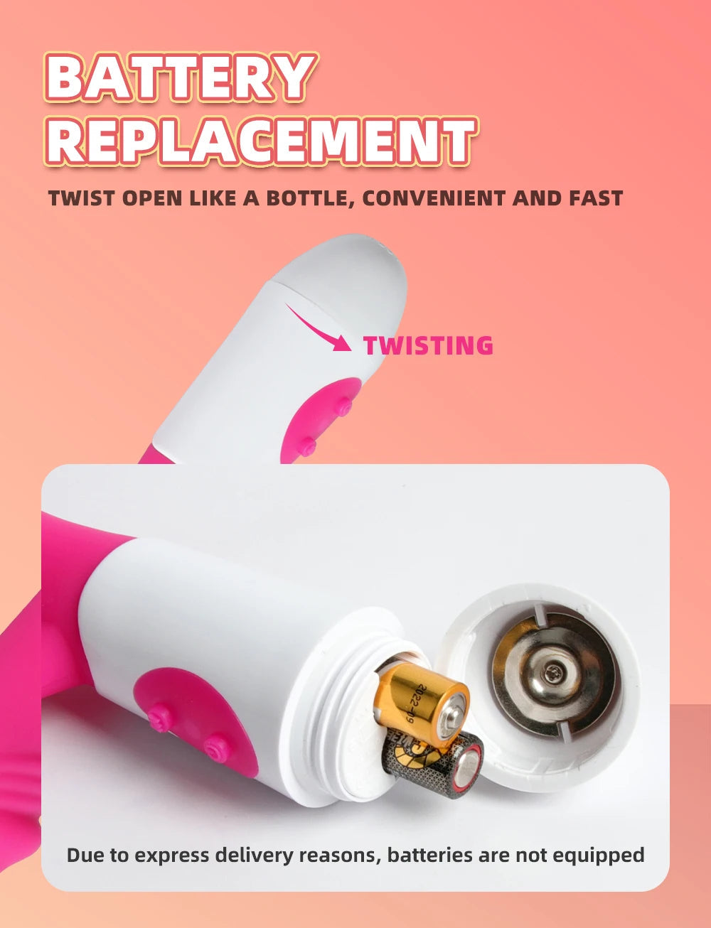 Rabbit Vibrator for Women Vagina G-Spot Nipple Clitoris Stimulator Thrusting Telescopic Rotating Dildo for Adult Sexy Toys 18+ luvshop24