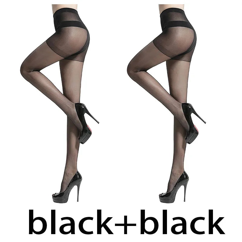 2pairs Women's Pineapple Stockings Tear-resistant Unbreakable Tights Sexy High Elasticity Nylon Sock Girls Ultra-thin Pantyhose luvshop24