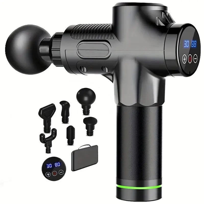 Portable Fascia Gun Vibration Massage Gun For Body Neck Back Deep Muscle Relaxation Fitness Slimming One Head luvshop24