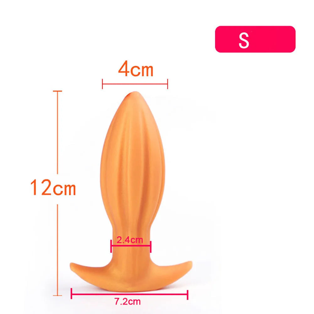 Soft Anal Plugs for Gay Men Prostate Massage Liquid Silicone 35-80mm Huge Butt Plug Anal Training Comfortable To Wear But Plug luvshop24