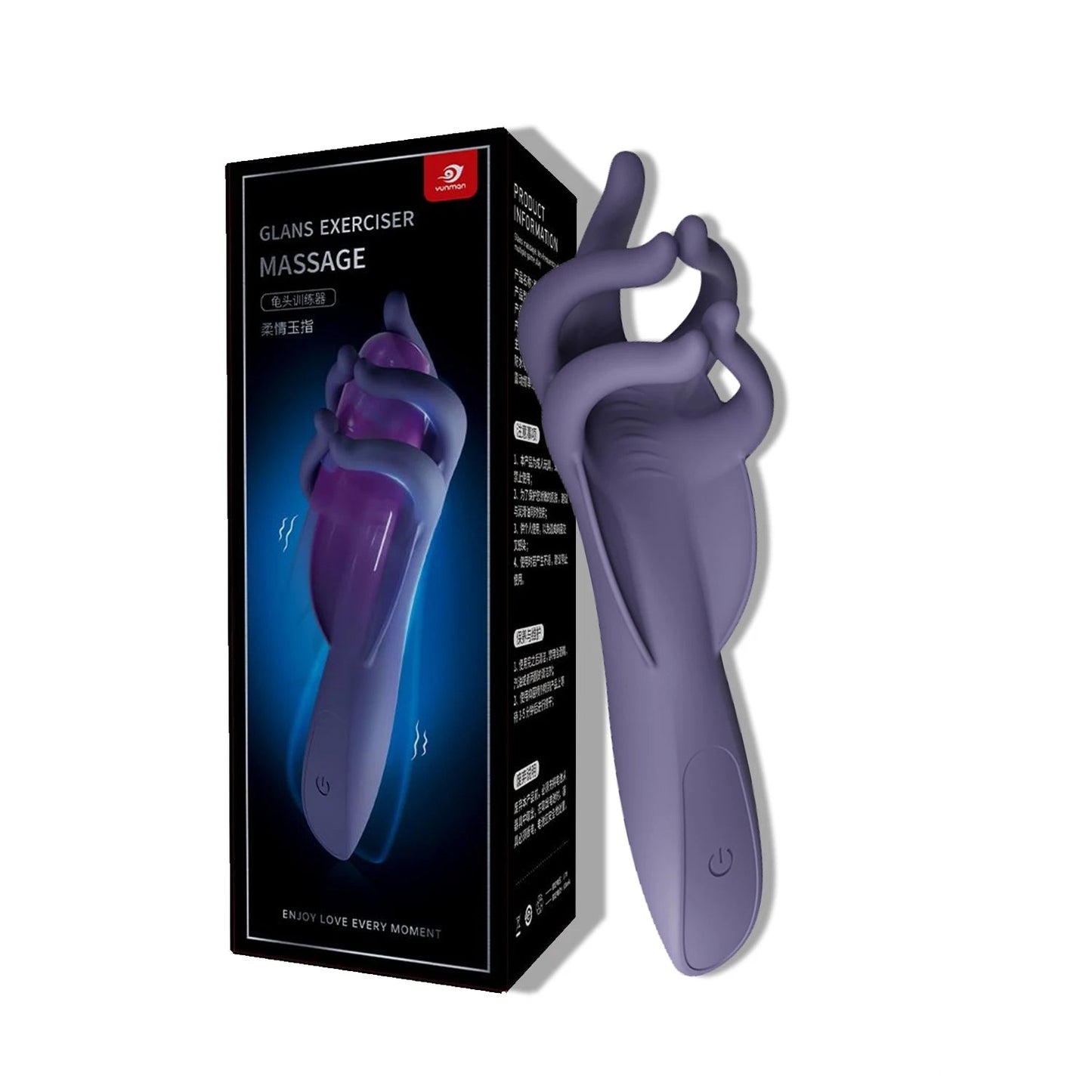 Sex Toys for Men Rechargeable Penis Massager with 9 Vibrators Male Masturbator Delay Lasting Glans Trainer Men's Glans Vibrator luvshop24