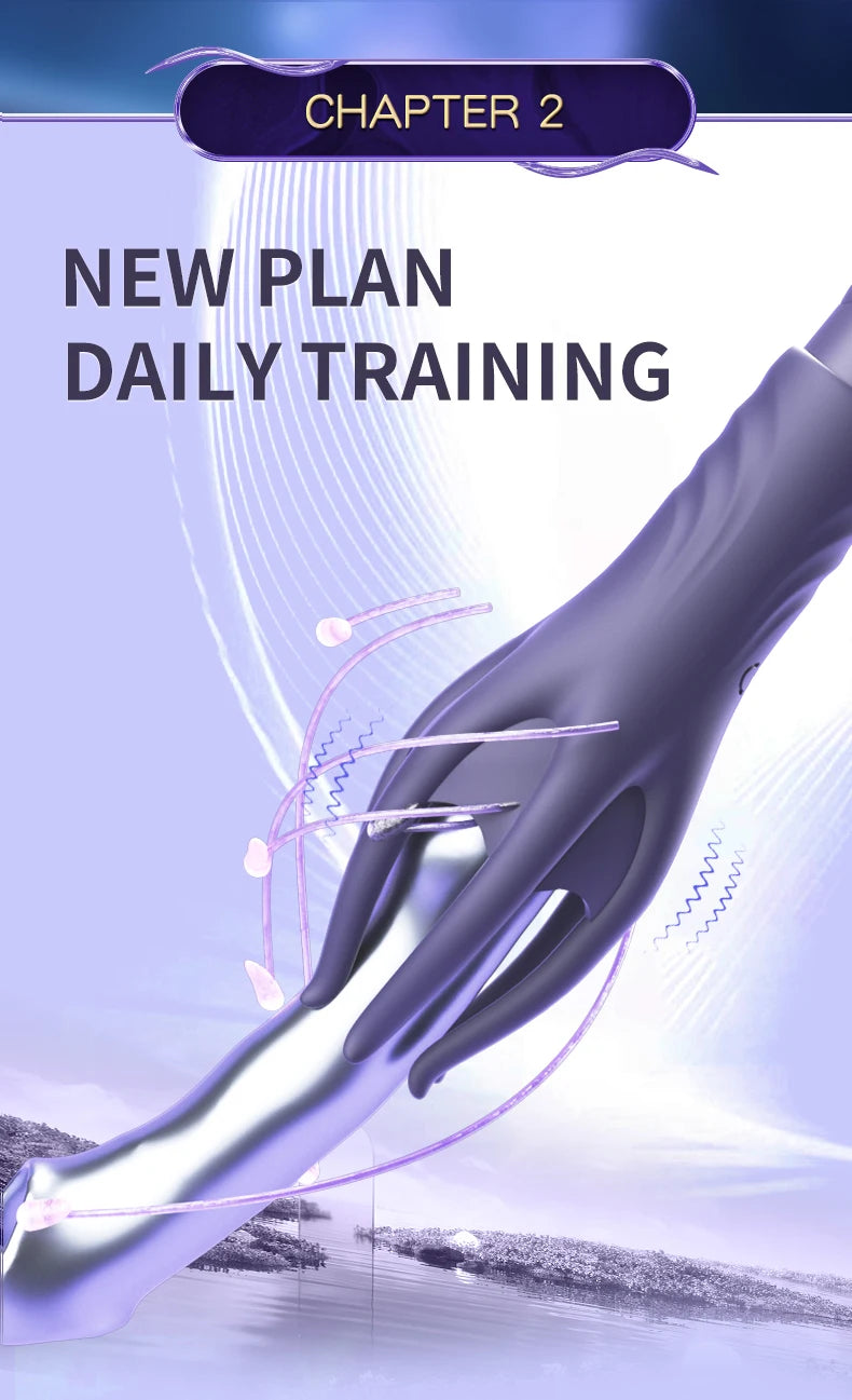 Powerful Vibrating Glans Trainer for Men Masturbator Penis G Spot Soft Fingertip Prolong Endurance Massage Vibrator Erotic Toys luvshop24