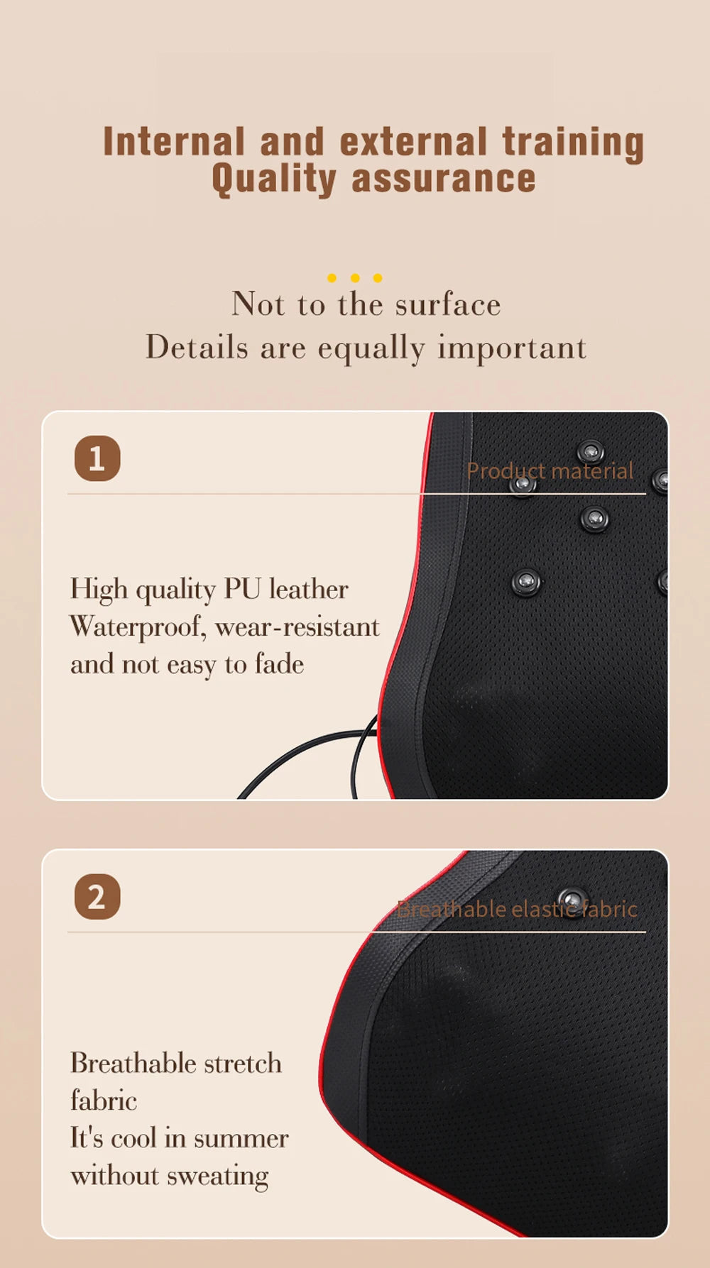 Portable Massager, Waist Massager, Full-body Muscle Relaxer, Car-portable Backrest Vibration Comfort Massager luvshop24
