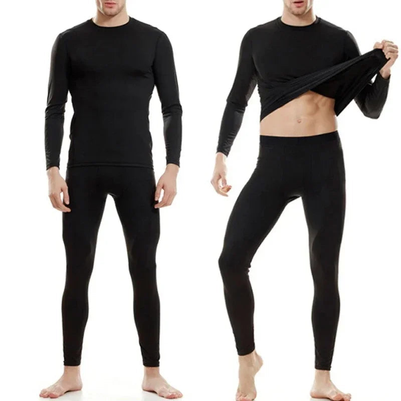 1pcs Men Long-sleeved Thermal Underwear Male Tight Fitting Fast Dry Elastic Fitness Suit Set Man Autumn Winter Sprots Wear luvshop24