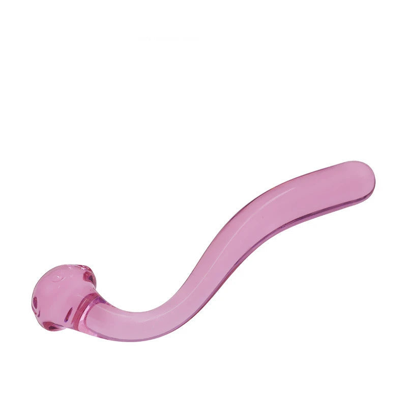 2 Colors Pyrex Glass Dildo Fake Penis Crystal Anal Beads Butt Plug Prostate Massager G Spot Female Masturbation Toys For Women luvshop24