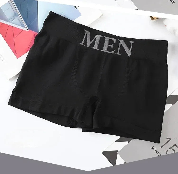 3 Pcs Men's Panties Underwear Boxers Breathable Man Boxer Solid Underpants Comfortable Male Brand Shorts Black Blue Underwear luvshop24
