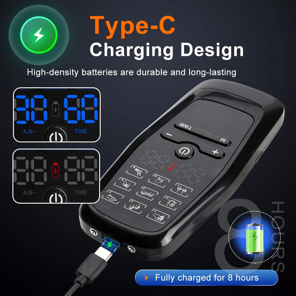 Physiotherapy Tens Muscle Stimulator Electric Ems Acupuncture Body Massage Digital Therapy Slimming Machine Electro Stimulator luvshop24