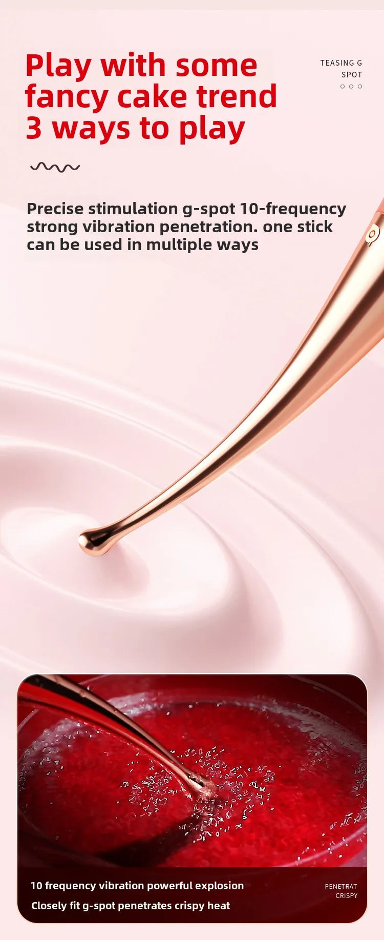 G-point Vibrator Used for Female Stimulate The Clitoris Vibrator Multi Frequency Ultrasonic Vibration Masturbation Female luvshop24